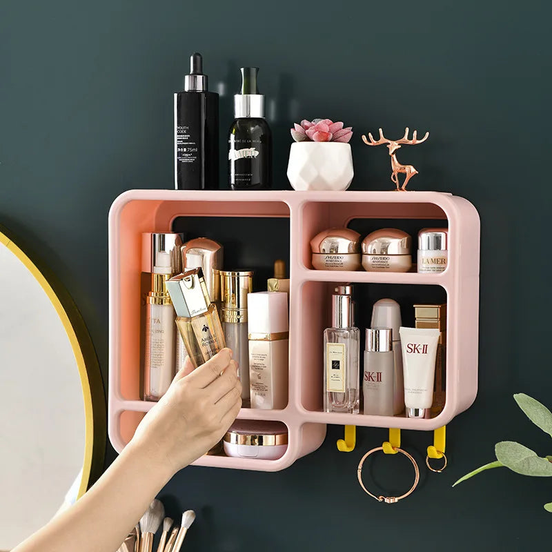 WALL MOUNTED MAKEUP HOLDER – SPACE EFFICIENT DESIGN
