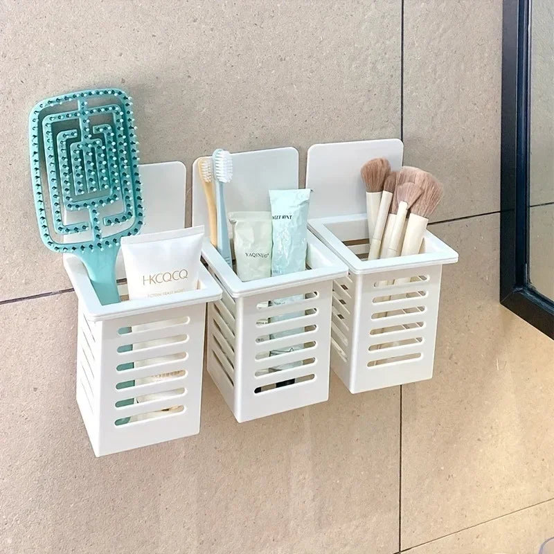 BATHROOM & VANITY WALL STORAGE RACK ORGANIZER