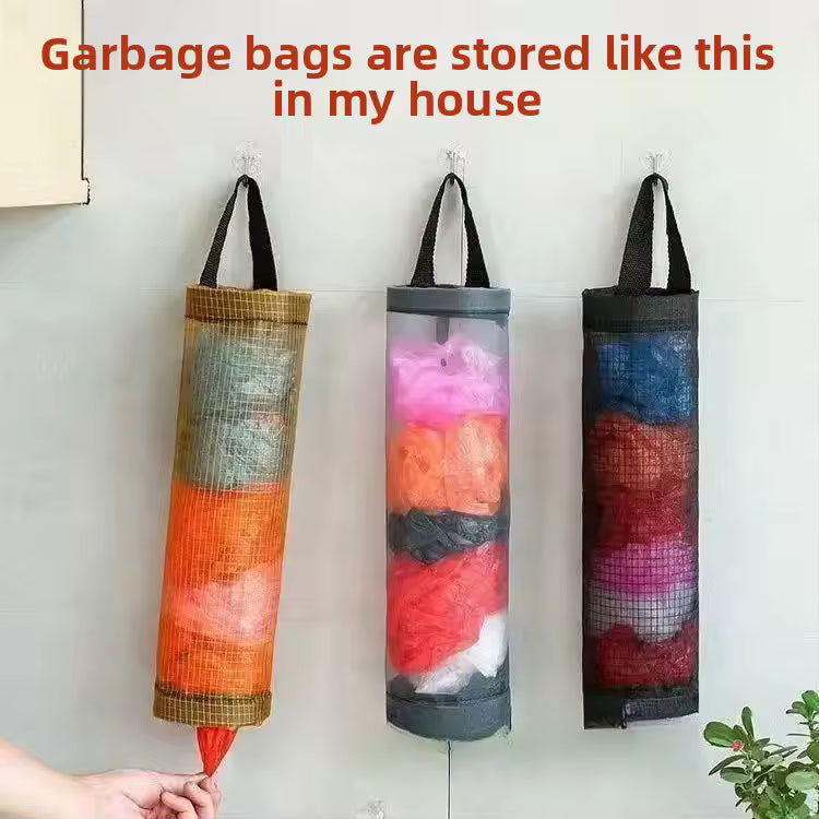 WALL-MOUNTED PLASTIC BAG HOLDER