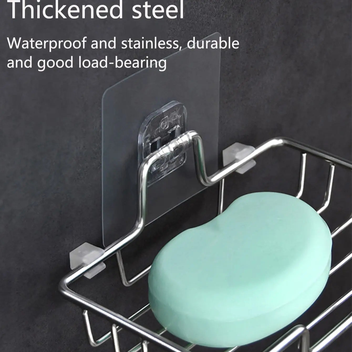 SOAP DISH HOLDER – WALL MOUNTED STAINLESS STEEL RACK