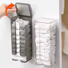 WALL-MOUNT SOCK DISPENSER – NEAT & EASY TO USE