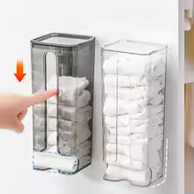 WALL-MOUNT SOCK DISPENSER – NEAT & EASY TO USE