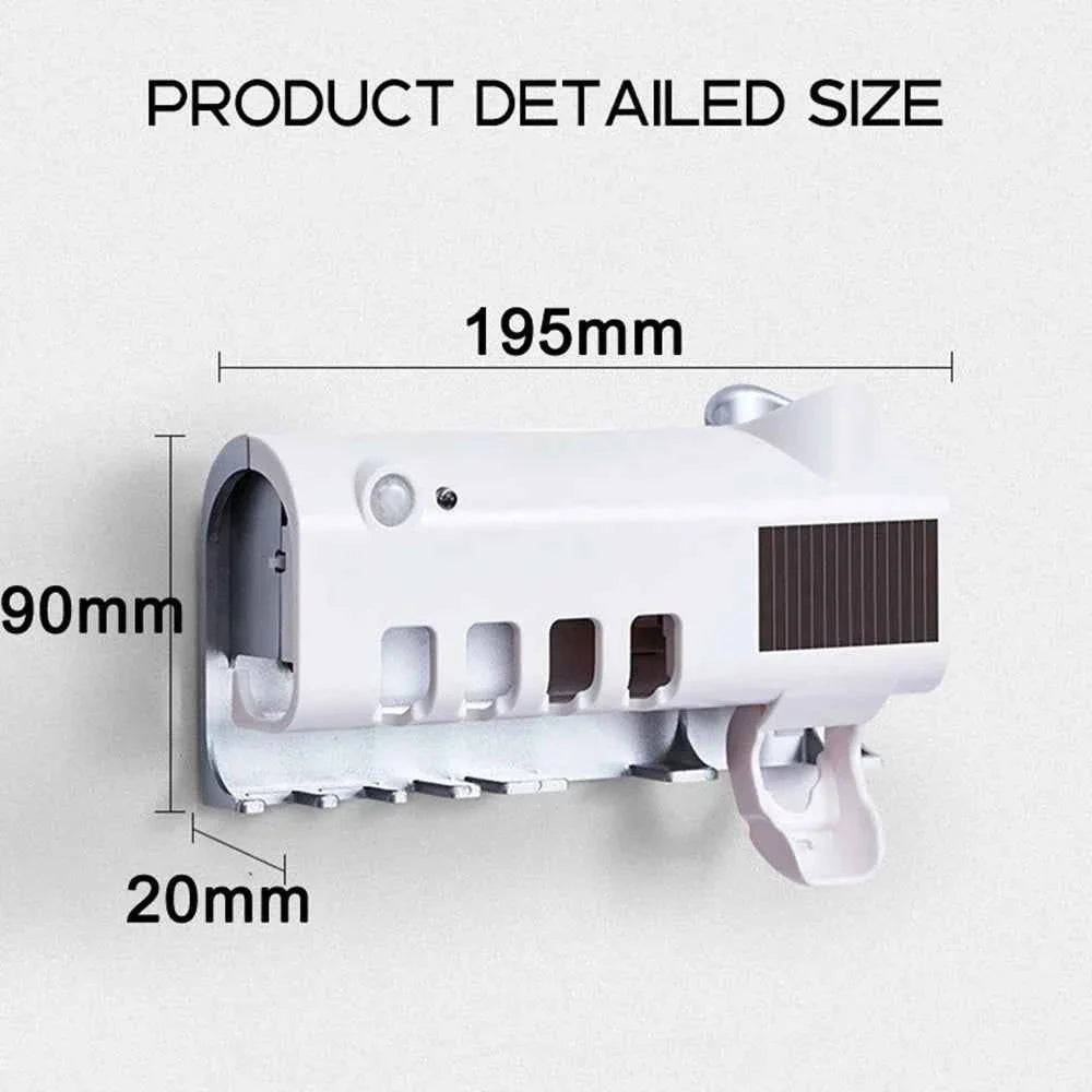 WALL-MOUNTED TOOTHBRUSH STAND WITH ORGANIZER FUNCTION