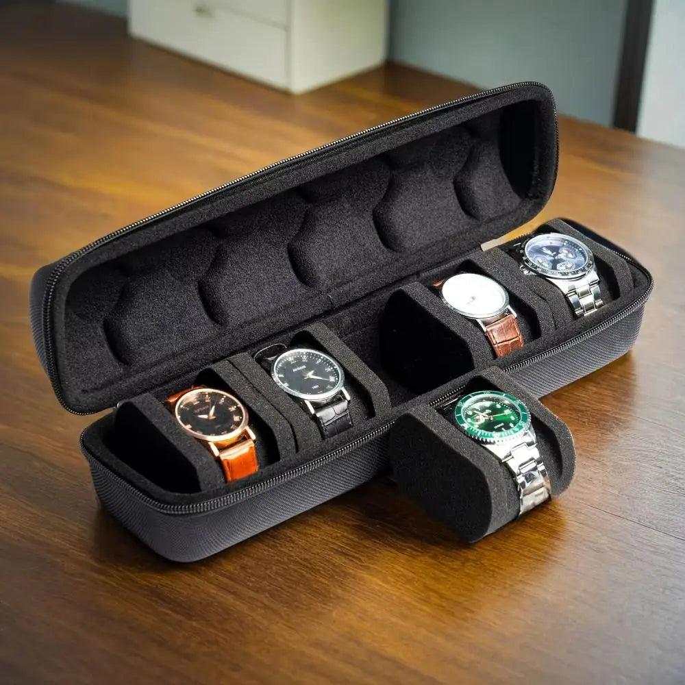LUXURY WATCH STORAGE BOX WITH 5 SECTIONS