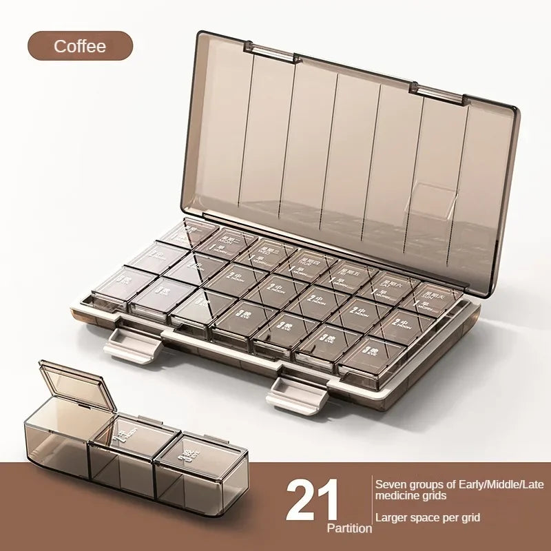 WEEKLY PILL ORGANIZER BOX