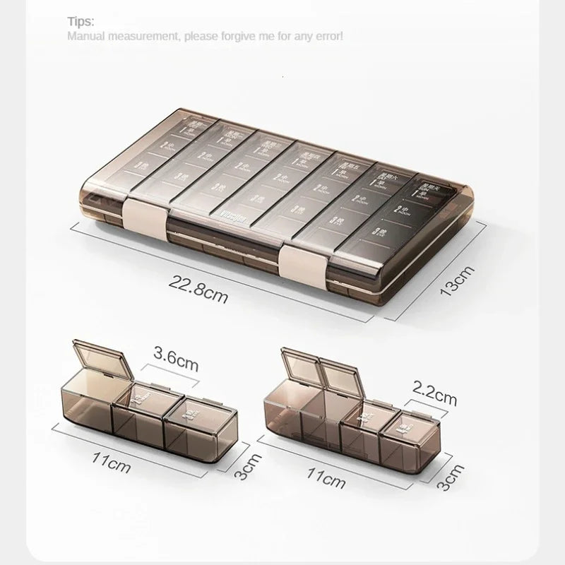 WEEKLY PILL ORGANIZER BOX