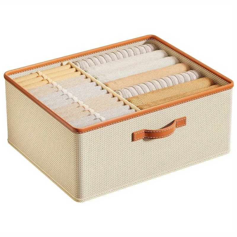 WARDROBE ORGANIZER BOX WITH EASY CARRY HANDLE
