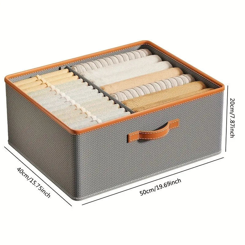 WARDROBE ORGANIZER BOX WITH EASY CARRY HANDLE