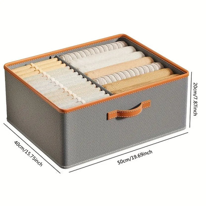 WARDROBE ORGANIZER BOX WITH EASY CARRY HANDLE