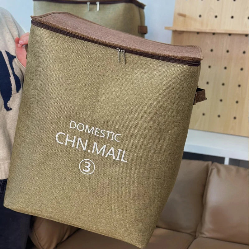 ZIPPERED FABRIC STORAGE BAGS