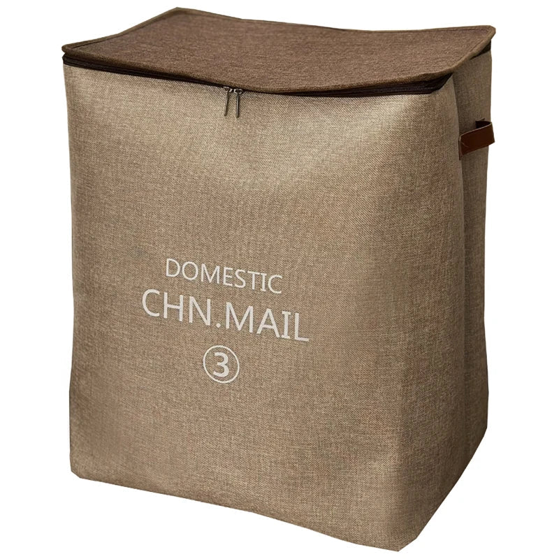 ZIPPERED FABRIC STORAGE BAGS