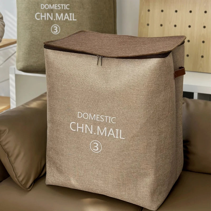 ZIPPERED FABRIC STORAGE BAGS