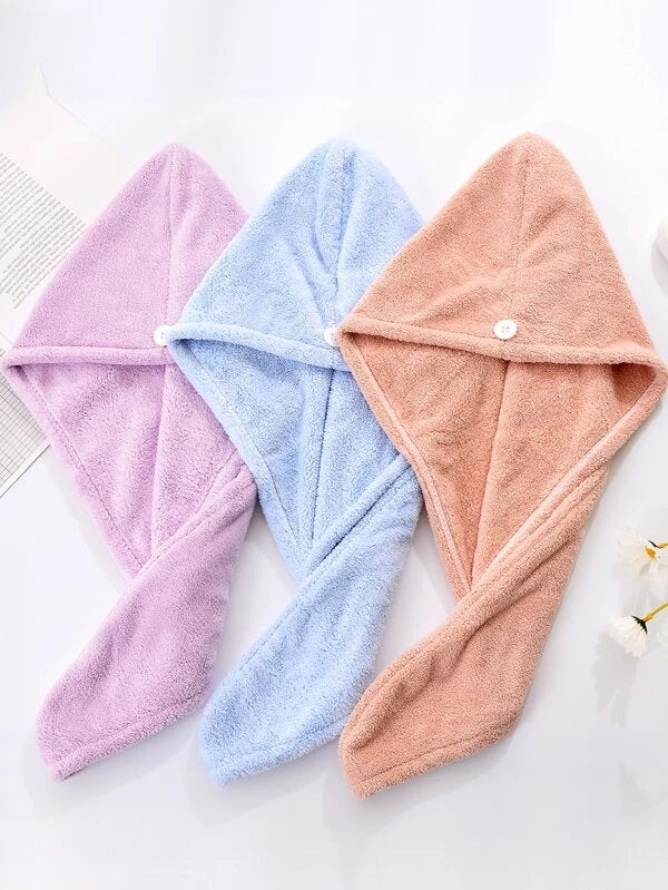 AFTER SHOWER HAIR DRYING TOWEL CAPS