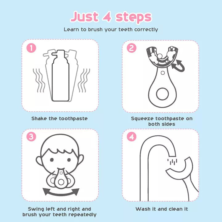 SOFT U SHAPE TOOTHBRUSH FOR KIDS ORAL CARE