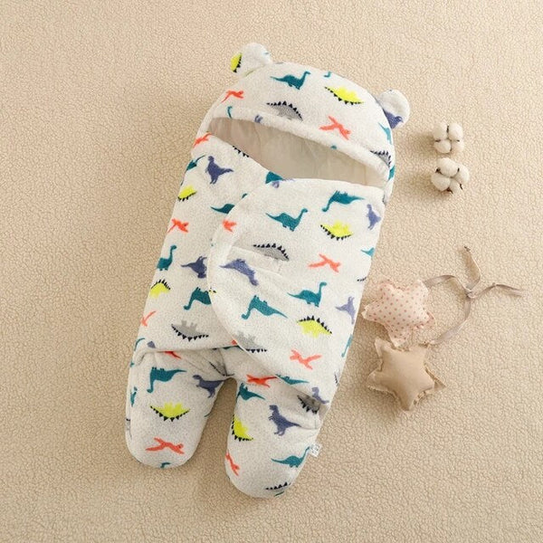 BABY WARM SLEEPING BAG WITH FEETS & HOOD