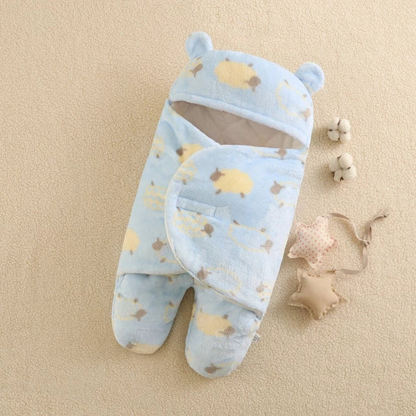 BABY WARM SLEEPING BAG WITH FEETS & HOOD