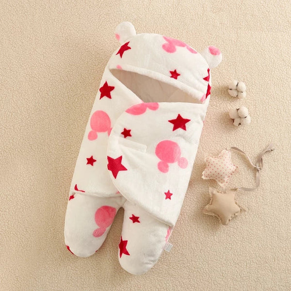 BABY WARM SLEEPING BAG WITH FEETS & HOOD