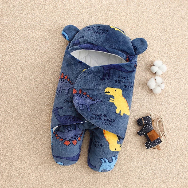 BABY WARM SLEEPING BAG WITH FEETS & HOOD