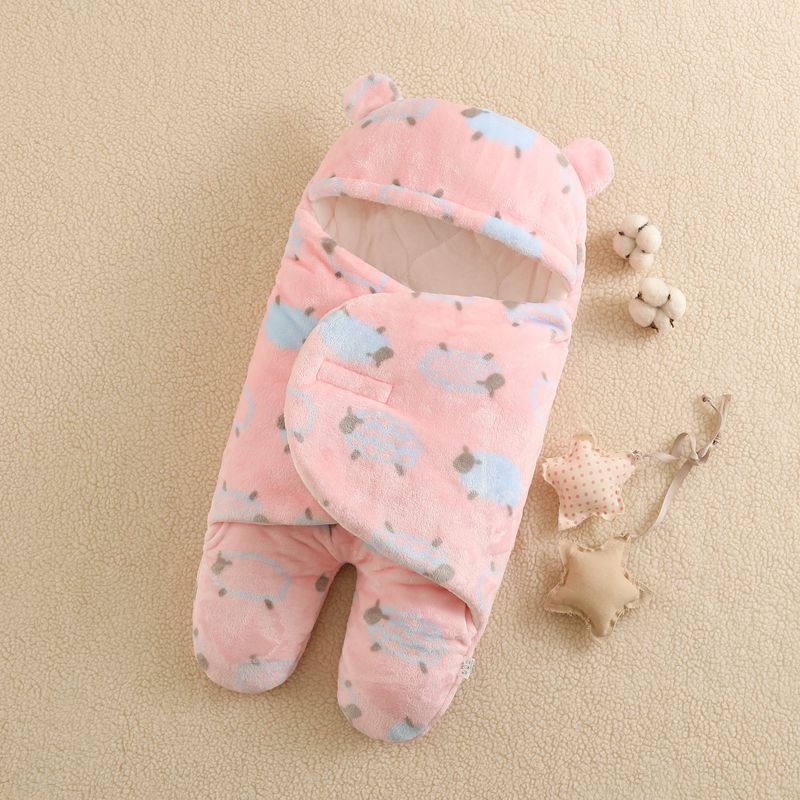 BABY WARM SLEEPING BAG WITH FEETS & HOOD