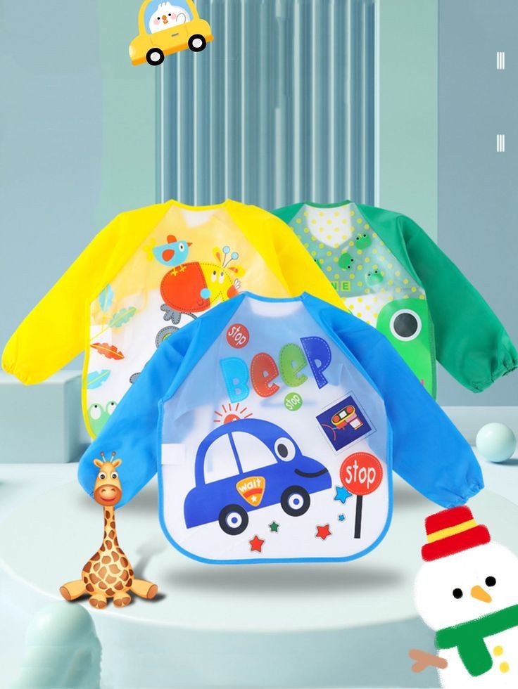 WATER-PROOF KIDS SLEEVES BIB